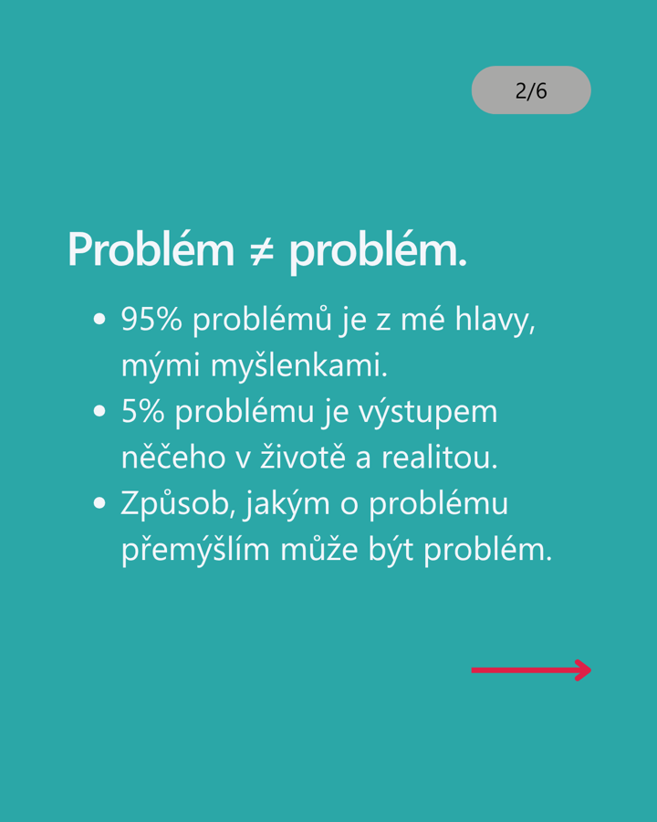 2 ze 6: Problém a způsob, jak o něm přemýšlím.