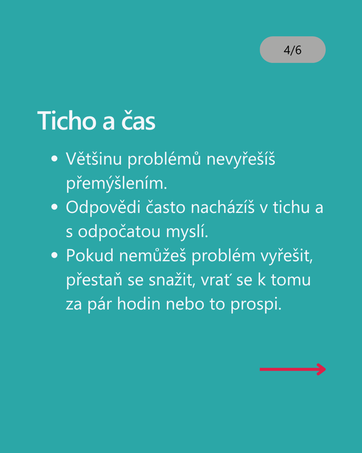 4 ze 6: Ticho a čas.